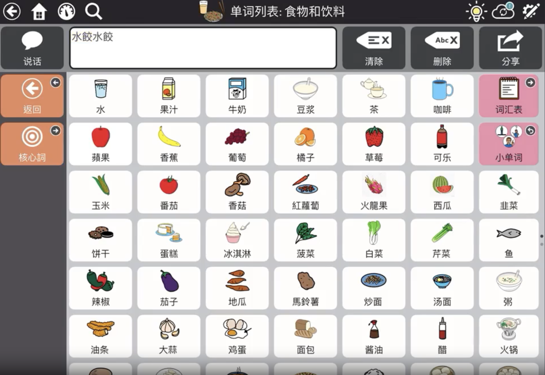 高科技溝通輔具AAC app: TD Snap